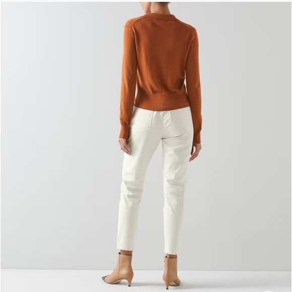 LK Bennett Gracie Cream Organic Cotton
Skinny Jeans Sz 2(US) Classic Neutral - Picture 2 of 10